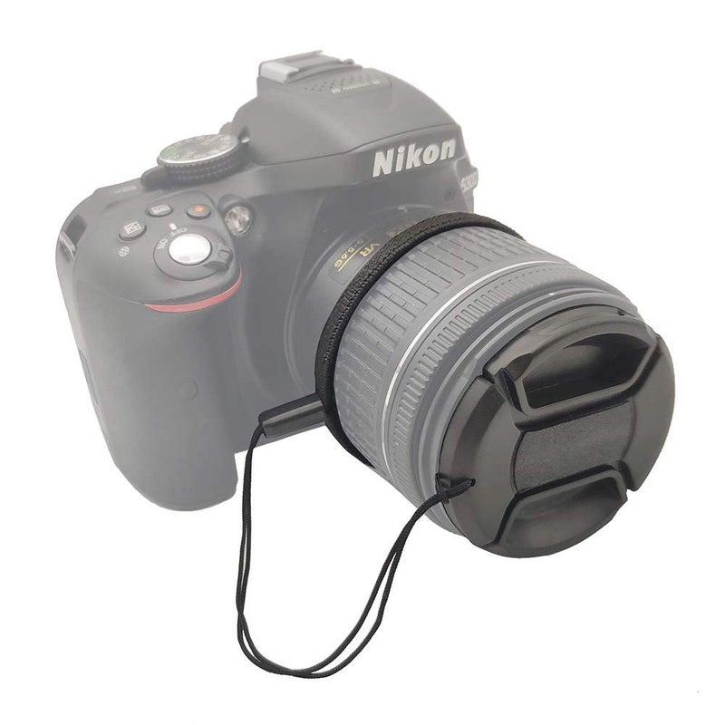 ULBTER 55mm Lens Cap Cover for AF-P NIKKOR 18-55mm f/3.5-5.6G VR Lens ã€Not for AF-S 18-55mmã€‘ for Nikon D5600 D5500 D5300 D3500 D3400 D3300 Camera, Lens Cap Keeper & Lens Cover Leash -2 Pack - Image 4